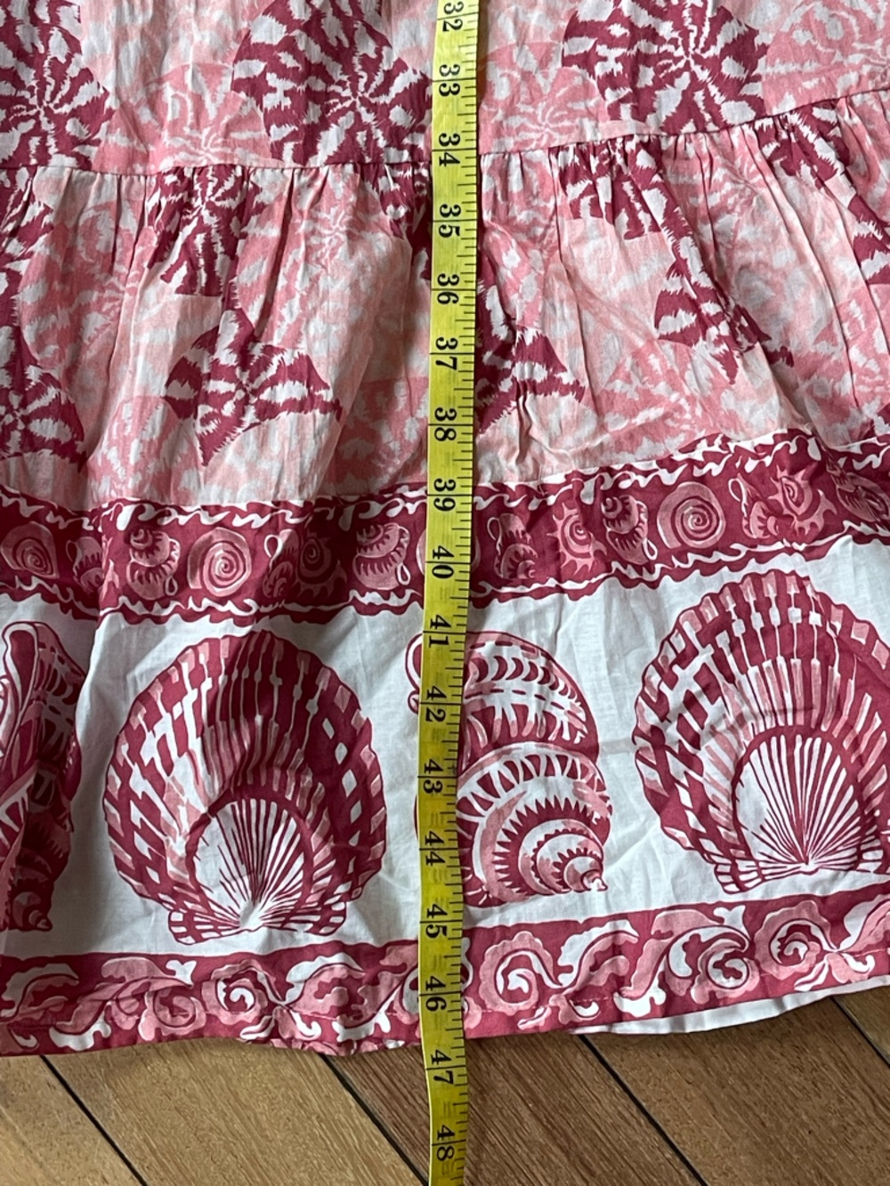 Tuckernuck Nautilus Print Long Sleeve Salty Paloma Caftan Boho Dress Pink XS NWT - Picture 13 of 16